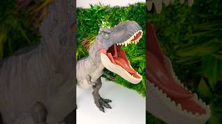 Indoraptor Vs T Rex Dinosaur Toys Battle [upl. by Griffie]