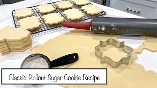 How to Make Easy Classic Sugar Cookies for Decorating  NO Spread Rollout Sugar Cookies  UPDATED [upl. by Enialem508]