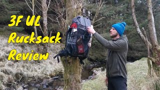 3F UL Gear Review QiDian 40L Rucksack  Backpack [upl. by Novah]