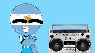 Argentina Dance Music countryhumans animation argentina brazil [upl. by Ahsimal404]