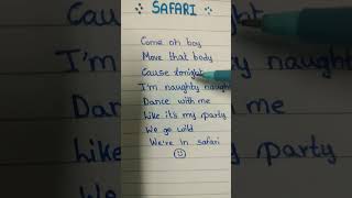 safari song Selena  lyrics [upl. by Neyud]