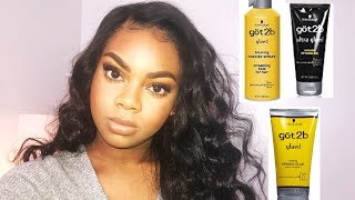 HOW TO  INSTALL YOUR LACE WIG WITH GOT 2B GLUE  PART 3 [upl. by Negem803]