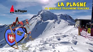 La Plagne nouvelle télécabine quotGlaciersquot [upl. by Yelak]