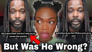 Brother Goes Viral For Asking Black Men This Question [upl. by Kristofer]