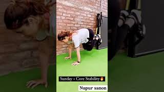 Nupur sanon nice exercise [upl. by Nonnel502]