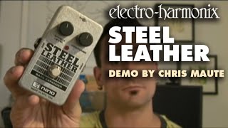 ElectroHarmonix Steel Leather Attack Expander for Bass Guitar EHX Pedal Demo by Chris Maute [upl. by Aicirtap]