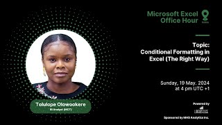 Excel Office Hour 174 Conditional Formatting in Excel The Right Way [upl. by Nikki630]