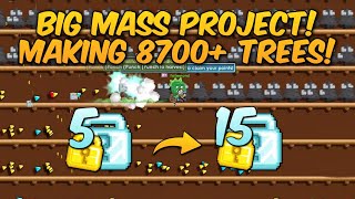 CRAZY MASS PROFIT FROM MASSING 8700 TREES  Growtopia [upl. by Bander163]