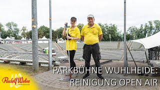 Parkbühne Wuhlheide in Berlin Reinigung unter freiem Himmel [upl. by Hooper]