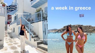 the start of our european summer — GIRLS TRIP to greece [upl. by Cj]