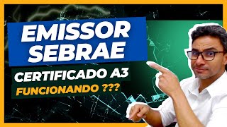 NOVO EMISSOR SEBRAE  Como assinar com Certificado eCNPJ A3 [upl. by Wieche]