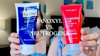 Neutrogena Stubborn Acne AM Benzoyl Peroxide Treatment Review  Compared to PanOxyl Max Strength [upl. by Forrester]