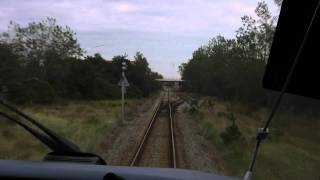 Train CAB Ride Skagen S  Skagen in HDmp4 [upl. by Nauqed]