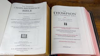 A deeper look at the New Thompson Chain Reference Study Bible by Zondervan [upl. by Theodora]