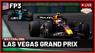 F1 Live  Las Vegas GP Free Practice 3 Watchalong  Live timings  Commentary [upl. by Nnaegroeg]