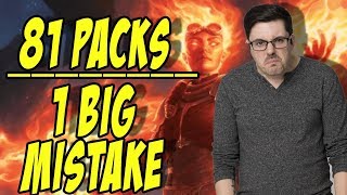 My Big Mistake Opening 81 Packs In MTG Arena [upl. by Zabrina]