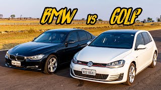 GOLF GTI VS BMW 320I TRAÇÃO DIANTEIRA VS TRASEIRA [upl. by Melicent324]