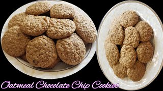 Oatmeal Chocolate Chip Cookies  সুপার ইজি ওটমিল কুকিজবিস্কুট আমার মেয়ে এটা বানিয়েছিল [upl. by Annairam]