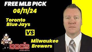 MLB Picks and Predictions  Toronto Blue Jays vs Milwaukee Brewers 61124 Free Best Bets amp Odds [upl. by Frissell]