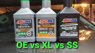 AMSOIL Signature series vs XL vs OE motor oil which one to use lubricants for business or personal [upl. by Noramac]