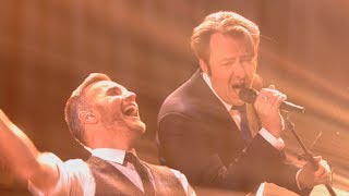 Unseen Gary Barlow amp Jonathan Ross Perform Shine Live  The Jonathan Ross Show [upl. by Naimaj]