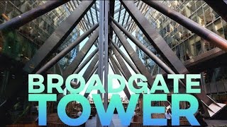 Broadgate Tower in London hidden place and walk tour 2021 [upl. by Ainnet192]