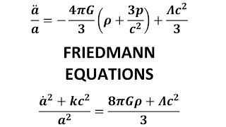 28 Cosmology II The Friedmann Equation General Relativity [upl. by Nema]