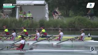 Championnat de France J16 Bateaux longs Libourne 2019  Finale du quatre de couple femmesJ16F4x [upl. by Ia]