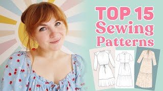 My 15 Favourite Sewing Patterns [upl. by Eihpos203]