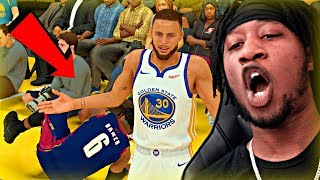 STEPH CURRY TRIES TO INJURE ME AND BRING KLAY AND KD BACK TO THE WARRIORS NBA 2K19 MyCAREER [upl. by Aidul]