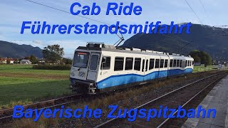 Führerstandsmitfahrt Zugspitzbahn  Cab Ride The Bavarian Zugspitzbahn Rack Railway 2020 [upl. by Yenor858]