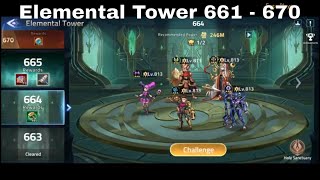 Elemental Tower 661  670 ► MOBILE LEGENDS ADVENTURE [upl. by Ahsoym]