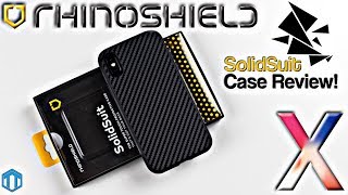 iPhone X Rhinoshield SolidSuit Case Review New Daily Case [upl. by Anilave671]