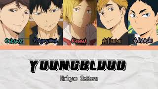 Lyrics Video Youngblood  Setters • Haikyuu [upl. by Atsirhcal513]