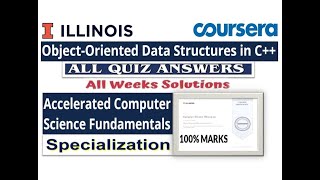 Object Oriented Data Structures in C  All Quiz Answers  Coursera  University of ILLINOIS [upl. by Nonac]