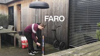 POB FARO  Terrasverwarmer met pellets  Hoe steek je de terrasverwarmer aan [upl. by Ecertal]