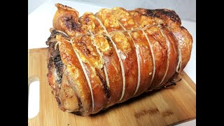 Porchetta fatta in casa  tutorial passo per passo con dosi procedimento e tempi di cottura [upl. by Anhoj795]