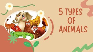 Animals classification for kids  Mammals Birds Reptiles Amphibians amp fish  types of Animals [upl. by Nitsoj763]