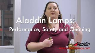 Aladdin Lamps Performance Safety and Cleaning [upl. by Airdnaxela]