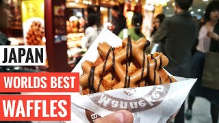 Great Belgian Waffles in Japan  Manneken Tokyo amp Osaka [upl. by Varuag492]