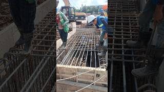 Pile cap rebar work shorts construction building civilengineering [upl. by Eldin]