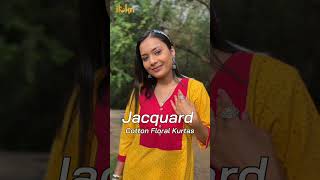 Floral Elegance Unveiled Jacquard Cotton Kurta Shop Now iTokricom [upl. by Yras627]