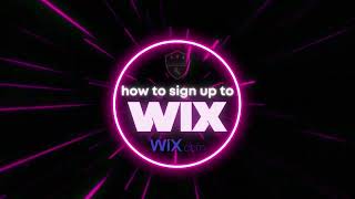 Signing up to the WIX website 2022 [upl. by Ahsimat]