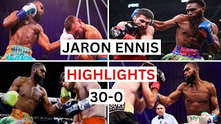 Jaron Ennis 300 Highlights amp Knockouts [upl. by Ingalls116]