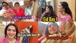 Eid Day 1 Sab Mry Ghar Gaye Dawat Py  Mama ny Eid Gift dya  Family Time [upl. by Marinna]