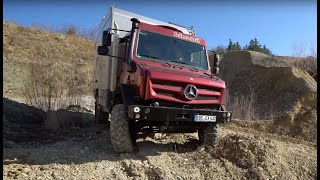 Bimobil Unimog 2021 Wohnmobil im Praxiseinsatz in der Sandgrube Offroad Erfahrung Test im Gelände [upl. by Koenraad]