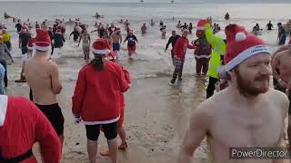 Lowestoft Christmas Day Swim 2023 [upl. by Aitak]