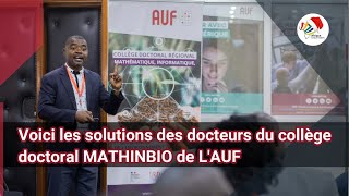 Voici les solutions des docteurs du collège doctoral MATHINBIO de LAUF [upl. by Kram]