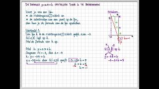 3h 11 C De formule y  ax  b opstellen door b te berekenen [upl. by Niltag643]