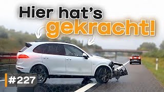 Aquaplaning auf Autobahn Ungeduld und Kuschelbedürftigkeit  GERMAN DASHCAM  227 [upl. by Meedan]